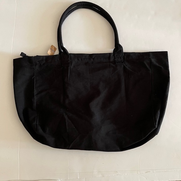Black Rainbow Cursive Logo Pink Victoria’s Secret Duffle Travel Tote Bag - Picture 3 of 6